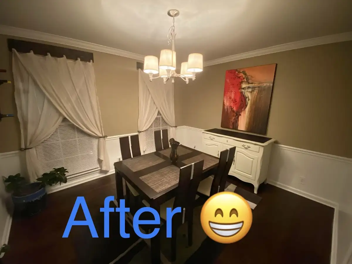 Professional dining room restoration after water damage in North Canton