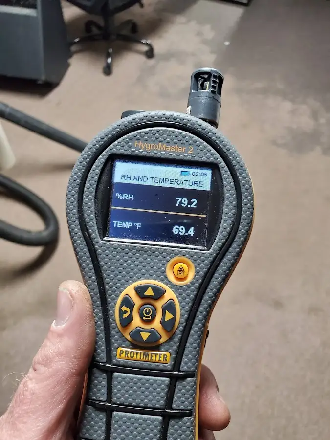 Moisture meter humidity assessment for Fire & Smoke Damage Restoration in North Canton